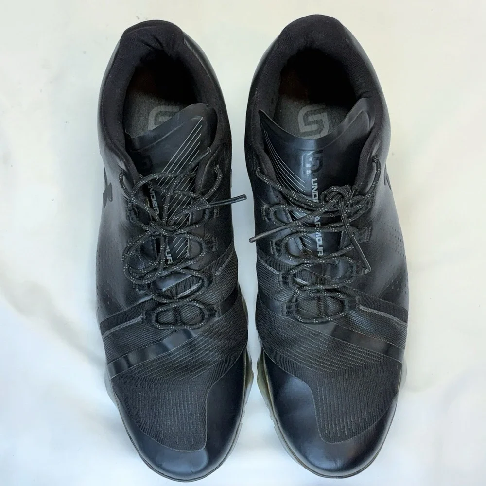 Under Armour UA Spieth One Golf Shoes Mens Sz 11.5 Black‎ 3021204